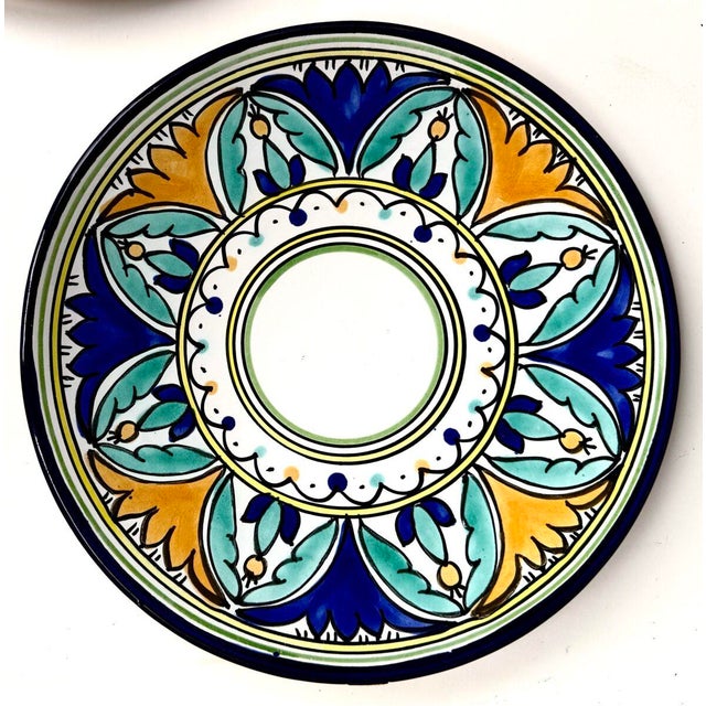 1950s Serving Pieces Ensemble Tunisian Platters + Moroccan Serving Bowl - Set of 7 For Sale - Image 12 of 18