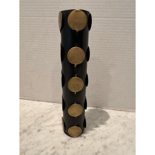 2010s Modern Metal Dot Vase by Arteriors Home For Sale - Image 5 of 6