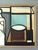 Black 1957 Mid-Century Modern 'Figure in Constructed Room' Geometric Abstract Figurative Oil Painting by Swedish Artist Bertil Berntsson (1921-2002), Framed For Sale - Image 8 of 11