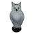 Vintage 1970s Mid-Century Ceramic White Owl Statue For Sale