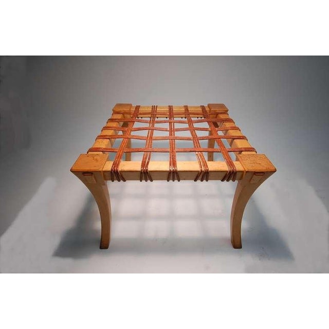 Klismos stool. Please note: Pair of stools is pictured, but we only have one currently available.