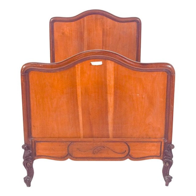 Louis XV Style Mahogany Veneered Bed, 1890 For Sale - Image 9 of 9