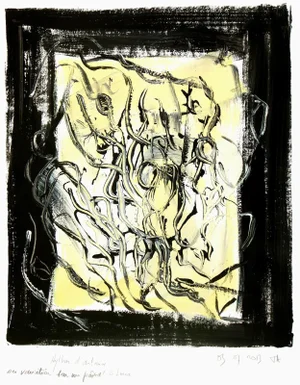Jacques Alary, French Abstract Painting - Rythme d'Automne (Autumn Rhythm)