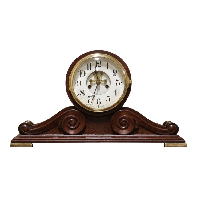 Antique Regency Waterbury “Kent” Model Open Escapement Mantel Clock