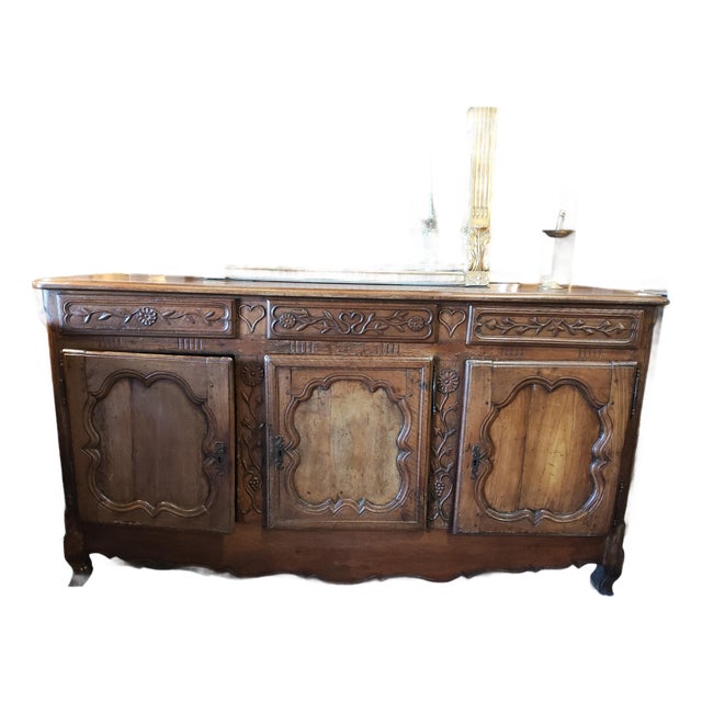 18th Century French Provincial Louis XV Marriage Buffet, Circa 1780 For Sale