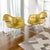 Incredibly rare pair of eames for herman miller lar lounge chairs with yellow naugahyde pads. The chairs both have their...