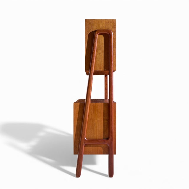 Mid 20th Century Gunni Omann for Omann Jun Model 3 Mid Century Danish Teak Credenza and Hutch For Sale - Image 5 of 12