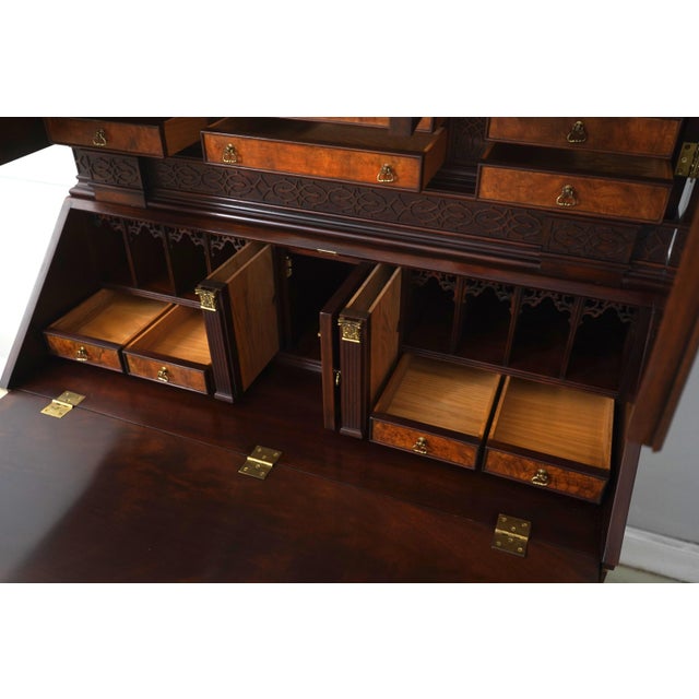 2000 - 2009 Henkel Harris Mahogany Large Document Secretary Desk For Sale - Image 5 of 18