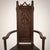 Brown Early Medieval Carved Wooden Armchair, France, 1900s For Sale - Image 8 of 11