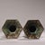 Bronze Pair of Vintage Bronze Vases With Gold Inlay - Archaic Style Gu Vessels For Sale - Image 8 of 10