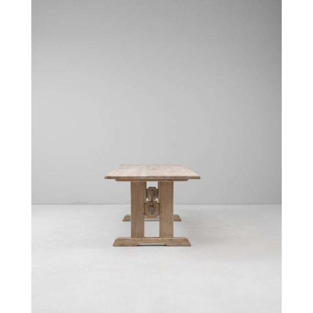 20th Century French Oak Trestle Dining Table For Sale - Image 18 of 18