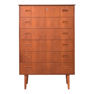 Mid-Century Danish Teak Chest of Drawers, 1960s For Sale