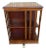 Vintage Sheraton Revival Mahogany & Satinwood Revolving Bookcase For Sale