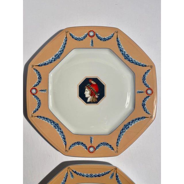 French 1980s Neoclassical Charles Field Haviland Limoges French Revolution Bicentennial Plates - a Pair For Sale - Image 3 of 10