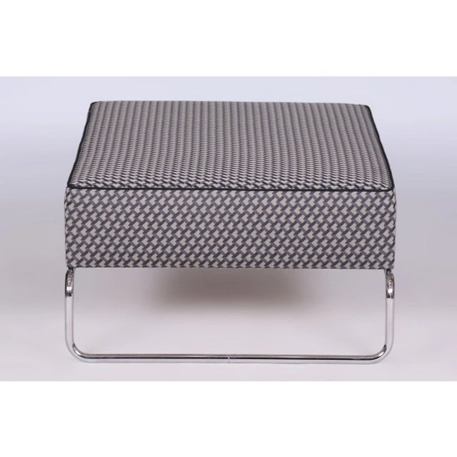 Bauhaus Ottoman in Chrome, 1930s For Sale - Image 4 of 13