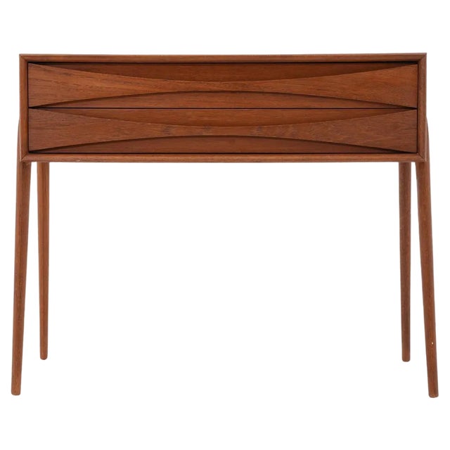 Mid-Century Scandinavian Side Table attributed to Rimbert Sandholt for Glas & Trä, 1960s For Sale