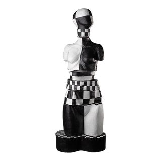Black and White Contemporary Figure Sculpture For Sale