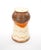 1970s Mid-Century West German Glazed Porcelain Vase, Orange, Eggshell & Brown 10" Tall For Sale - Image 5 of 9