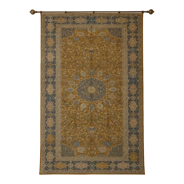 Circa 1900 Persian Tabriz Medallion Palace Rug For Sale