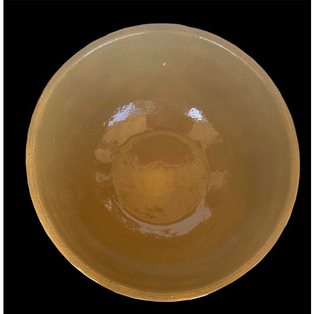 Large Mid-Century Modern Americana Ceramic Porcelain Stoneware Salad Mixing Bowl For Sale - Image 10 of 12