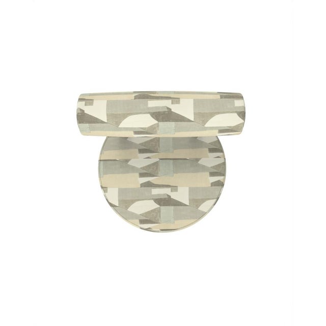 Not Yet Made - Made To Order Collector Modern Moca Bar Stool in Alabaster Fabric by Studio Rig For Sale - Image 5 of 6