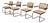 Model S64 Dining Chair with Woven Cane and Black Wood Frame by Marcel Breuer for Thonet, 1999, Set of 4 For Sale