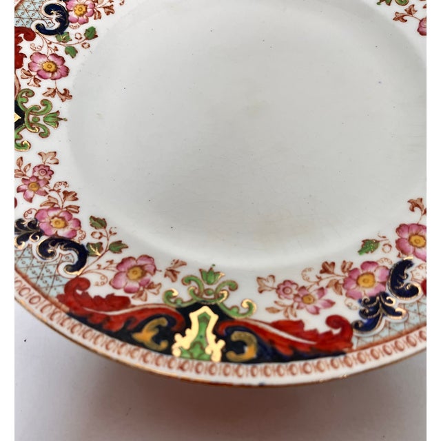 White Early 1900s John Maddock & Sons Climax Dessert/Salad Plates - Set of 4 For Sale - Image 8 of 9