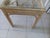 1980s 1980s Bamboo Rattan Accent Table Glass Top Beige For Sale - Image 5 of 5