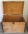 1930s Vintage Swedish Birchwood Curved Top Metal Trimmed Blanket Chest For Sale - Image 4 of 13