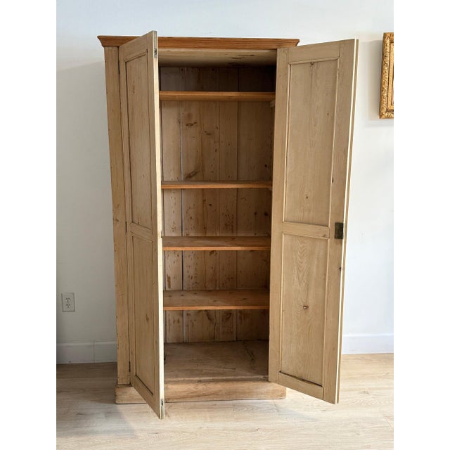 Brown Antique English Pine Larder Cabinet For Sale - Image 8 of 8