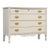 1960s White and Gold Brass Chic Dresser For Sale
