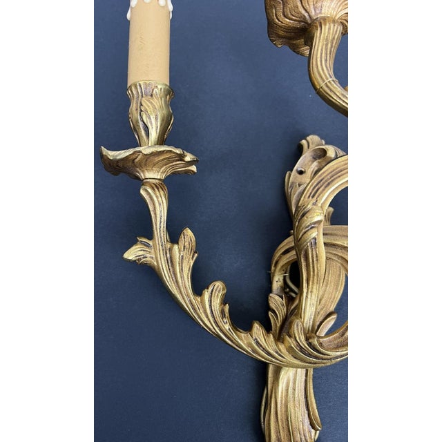 Vintage French Wall Sconces, Set of 2 For Sale - Image 6 of 15