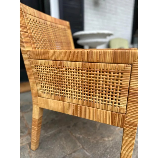 Wood Bielecky Brothers, Inc Rattan Dining Chairs For Sale - Image 7 of 12