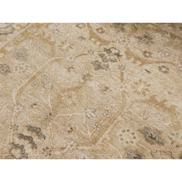 Textile Hand Knotted Indo Oushak Rug. 8'x 10' For Sale - Image 7 of 18