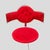 Red Set of Vintage Steel Metal Martini Bar Stools, 1980s For Sale - Image 8 of 9