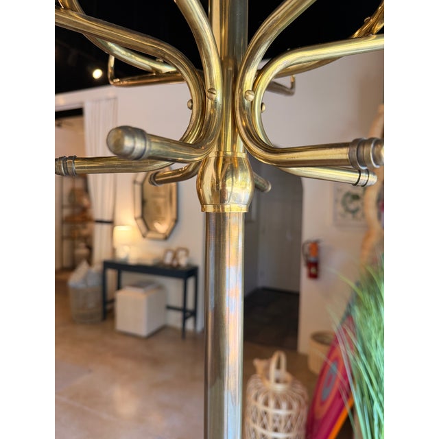 Traditional Eichholtz Brass Coat Rack For Sale - Image 3 of 7