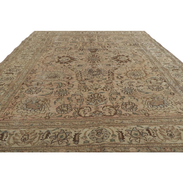 Vintage Persian Tabriz Rug, 06'04 X 09'06 For Sale - Image 4 of 9