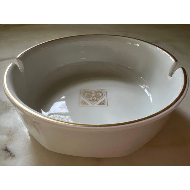 Traditional 1960s Baravia, Germany Schonwald Porcelain Ashtray/Catchall With Center Heart Design For Sale - Image 3 of 9