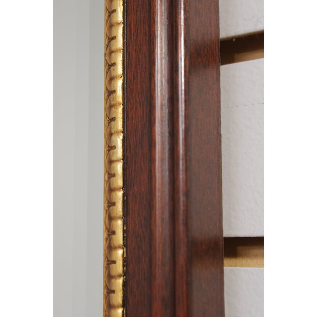 Wood Henkel Harris Chippendale Mahogany Wall Mirror For Sale - Image 7 of 15