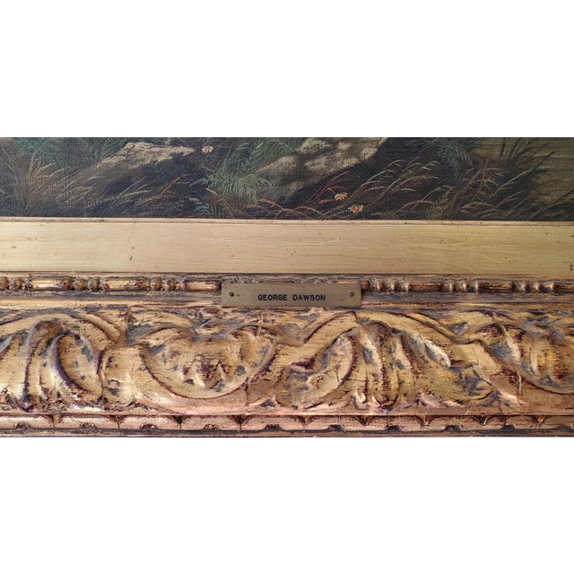 American 19th Century Landscape Oil Painting of River Scene by George Dawson For Sale - Image 3 of 4