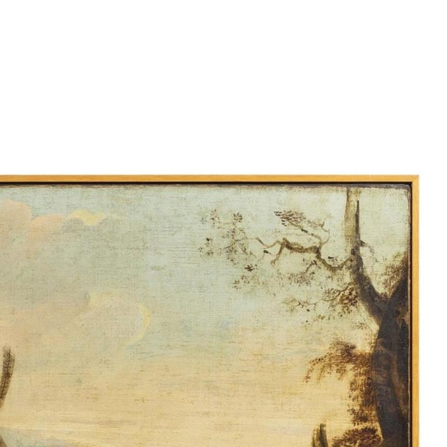 Landscape with Windmill, 19th Century, Oil on Canvas For Sale - Image 4 of 6