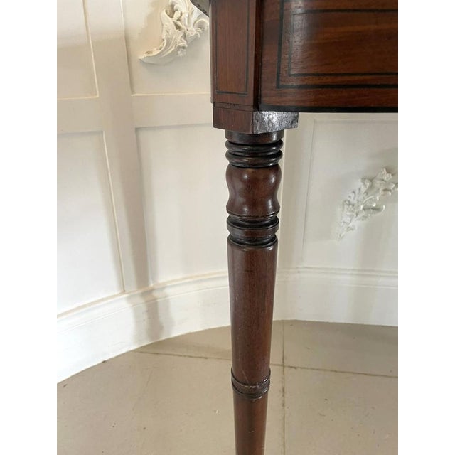 Antique George III Mahogany Card Table, 1820s For Sale - Image 13 of 15