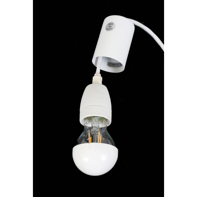 White Postmodern 1011 Pendant No. 1 Hanging Lamp by Claus Bonderup & Torsten Thorup for Focus, 1970s For Sale - Image 8 of 18