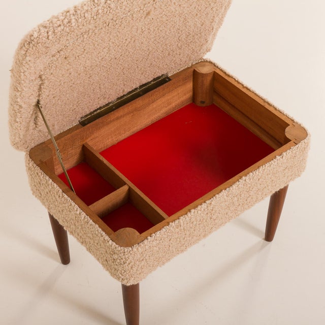 Mid-Century Modern Danish Ottoman, 1960s For Sale - Image 9 of 15