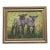 Sheep Lamb Landscape Beige Black Green Traditional English Impressionist Portrait Original Painting by Cleo Plowden For Sale