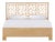 Chippendale Platform Bed California King - Natural For Sale