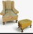 2020s Timeless Luxury: Bespoke Taylor King Wingback Armchair & Matching Ottoman Set For Sale - Image 5 of 12
