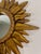 Mid 20th Century 12.5" Gold Gilded Sunburst Wall Accent Mirror For Sale - Image 10 of 17