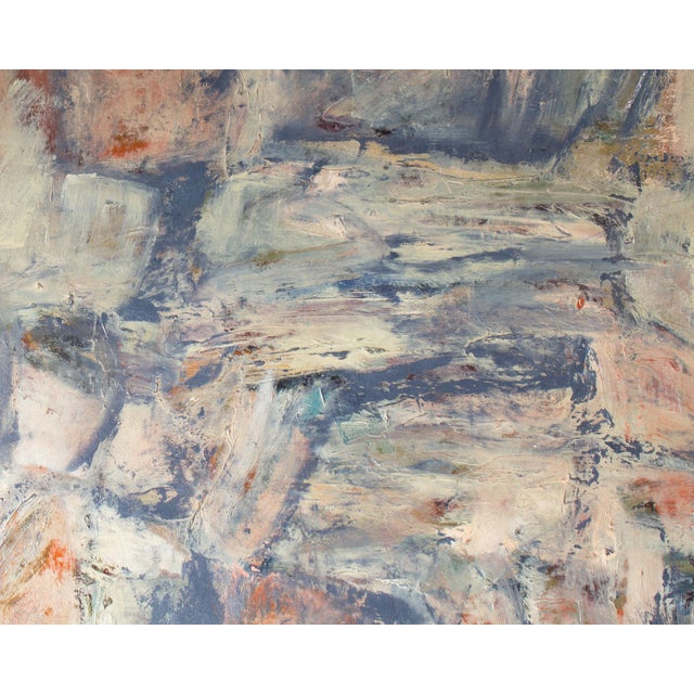 1950s 1955 Oil on Board Abstract Painting by Charles Cajori For Sale - Image 5 of 8