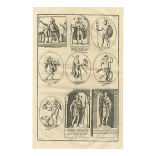 Montfaucon, Roman Soldiers on Engraved Gems and Inscribed Tombstones, 1722, Engraving For Sale